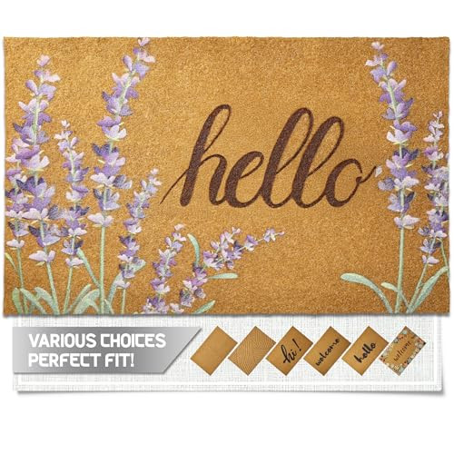 Door Mat Welcome Outdoor Mat: Artificial Coir Doormat for Outdoor Outside