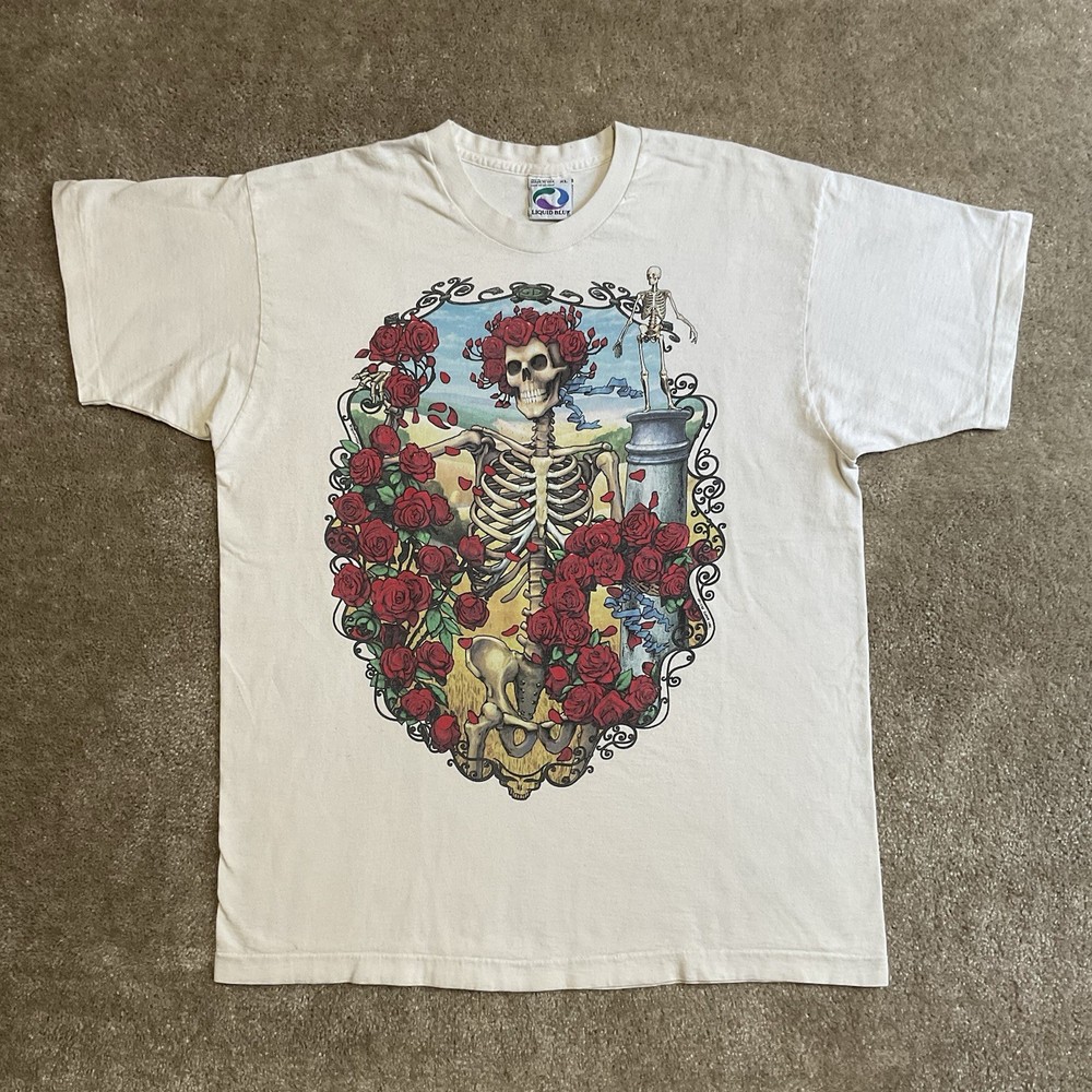 Vintage 1995 Grateful Dead 30th Anniversary Bertha Liquid Blue T-Shirt XL USA