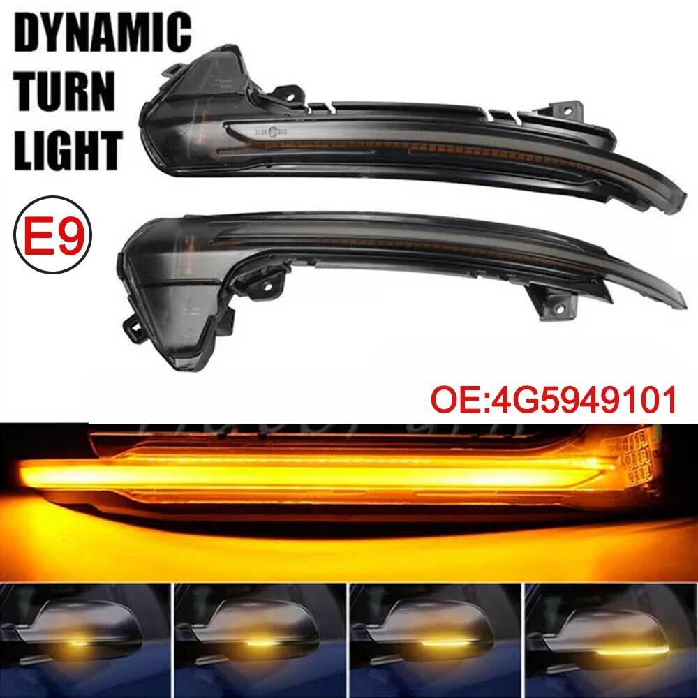 For Audi A6 S6 RS6 2012-2018 Dynamic LED Side Mirror indicator Light Turn Signal