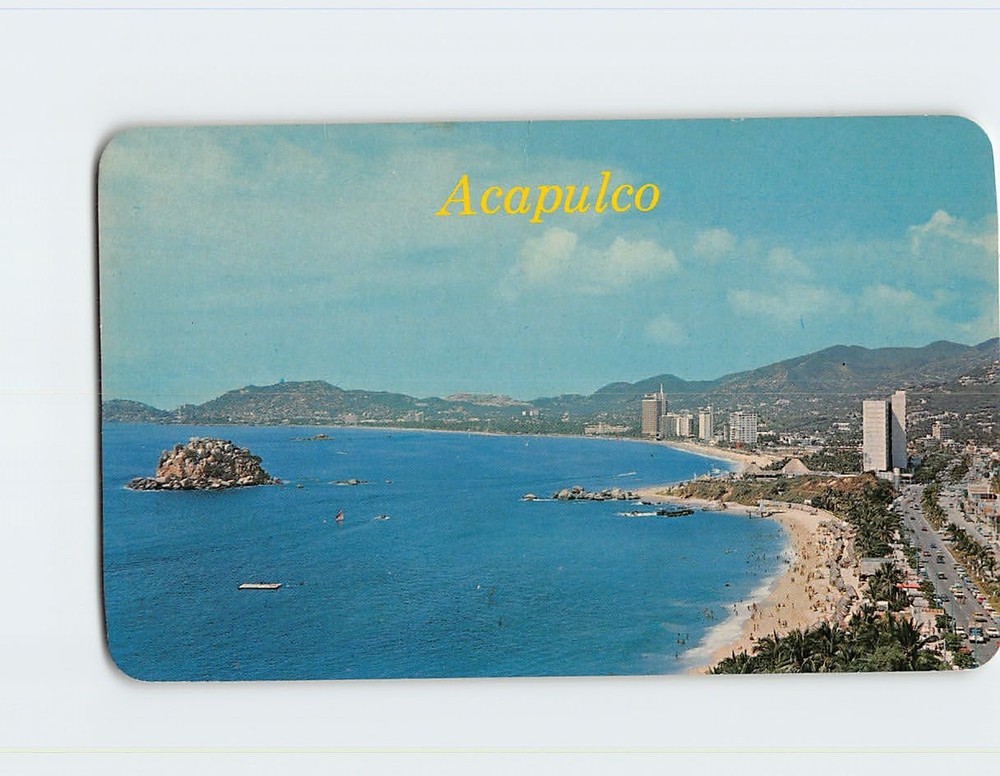 Postcard Aerial View Acapulco Guerrero Mexico