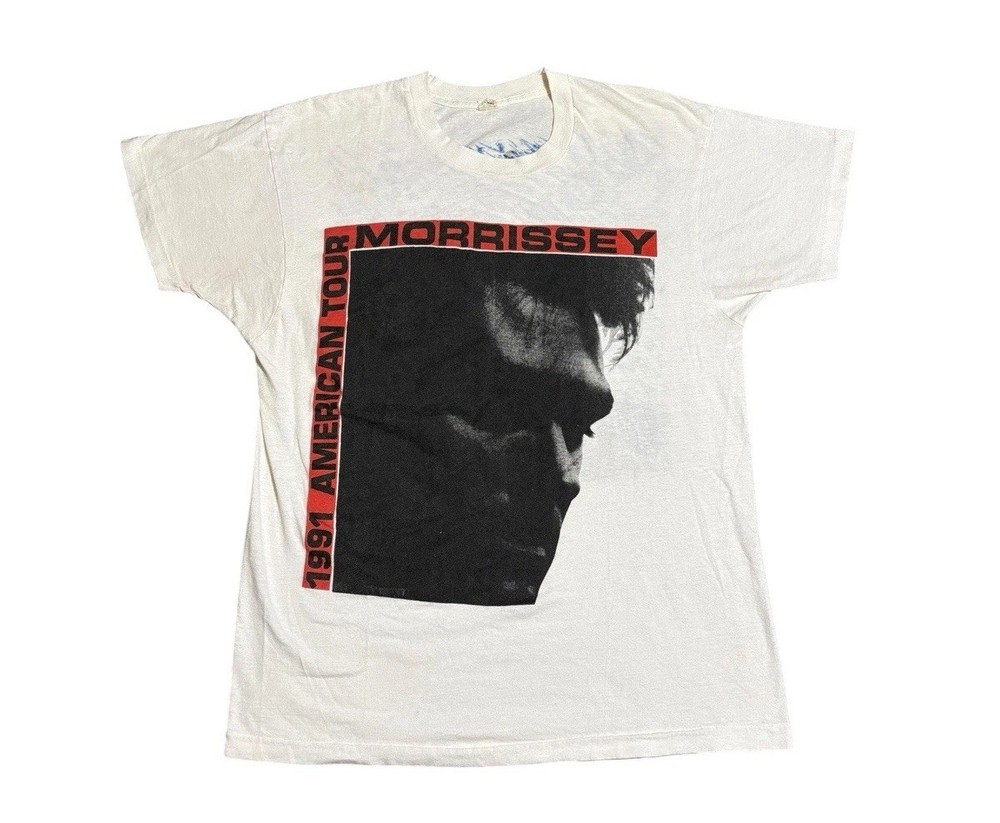 Vintage 90s Morissey Sold Out Debut Tour 1991 T Shirt XL Band Concert