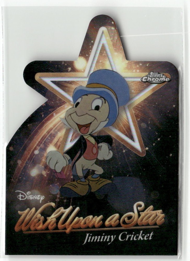 2025 Topps Disney Wonder Jiminy Cricket #W-4 Wish Upon A Star Die-Cut Chrome NM