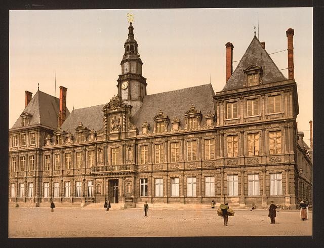 Photo:Reims France Town Hall Hotel de Ville 1890s Photochrom