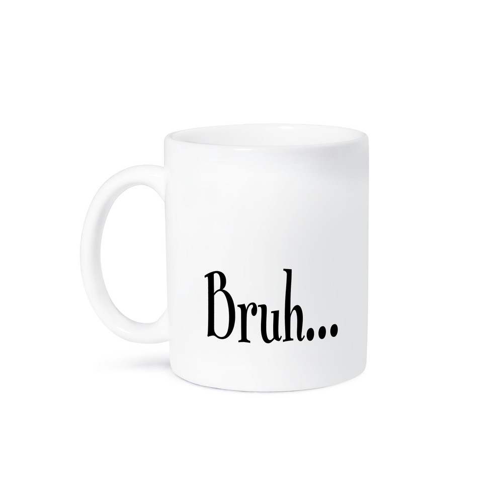 3dRose Bruh Word Design Coffee Mug