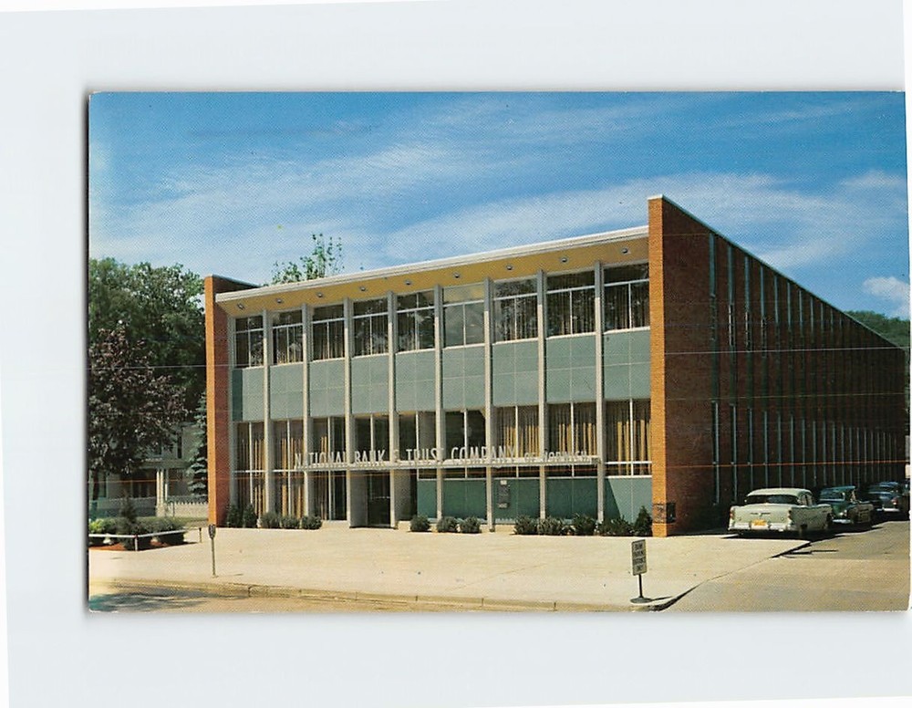 Postcard The National Bank and Trust Company of Norwich New York USA