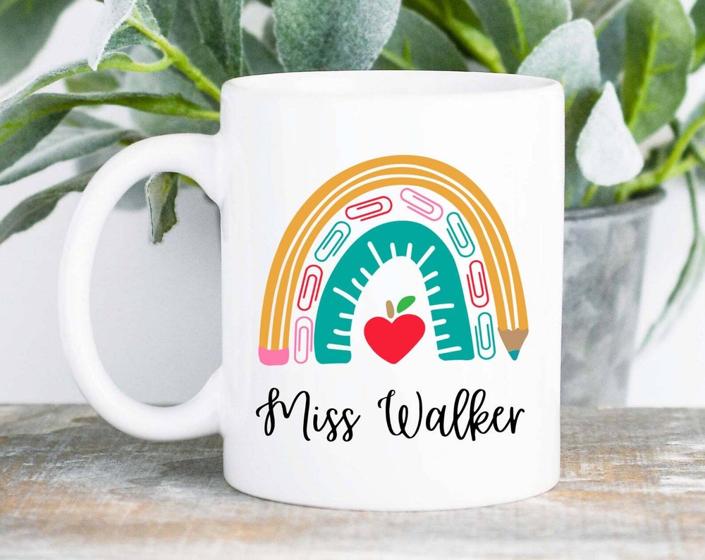 Personalised Teacher Mug Teacher Gift End Of Term Gift Custom Teacher Thank You