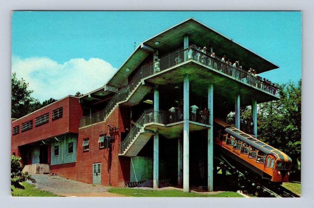 Chattanooga TN-Tennessee, Incline Car & Terminal Station, Vintage Postcard