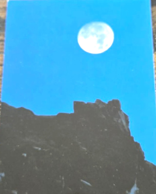 1960s Moon Over Old Man Of The Mountains New Hampshire Next Day Shipping