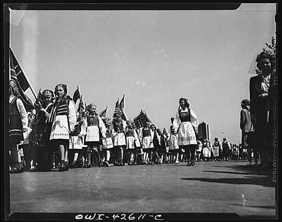 Brooklyn New York Norwegian Independence Day Celebration Parade 1900s
