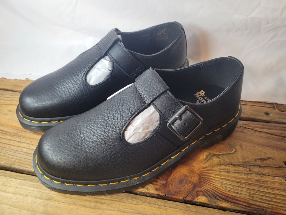 Dr. Martens  Men's  Ambassador  black leather buckle shoe- NIB size 12 US