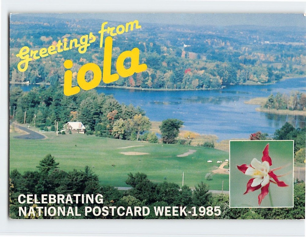 Postcard Greetings from Iola Wisconsin USA