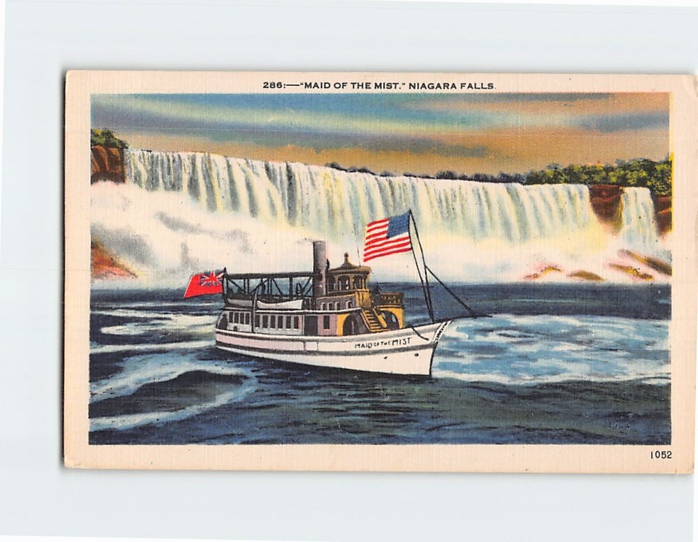 Postcard Maid of the Mist Niagara Falls New York USA North America