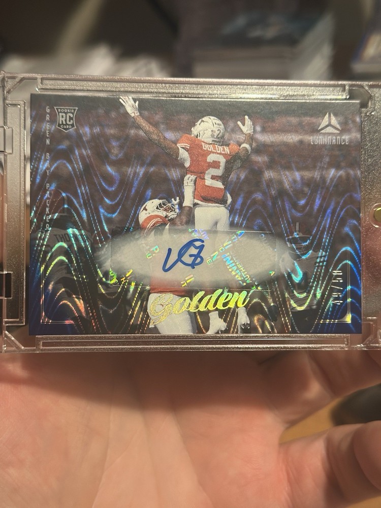MATTHEW GOLDEN Auto /50 SP🔥 2025 Panini Luminance - Rookies #187 🔥 Packers