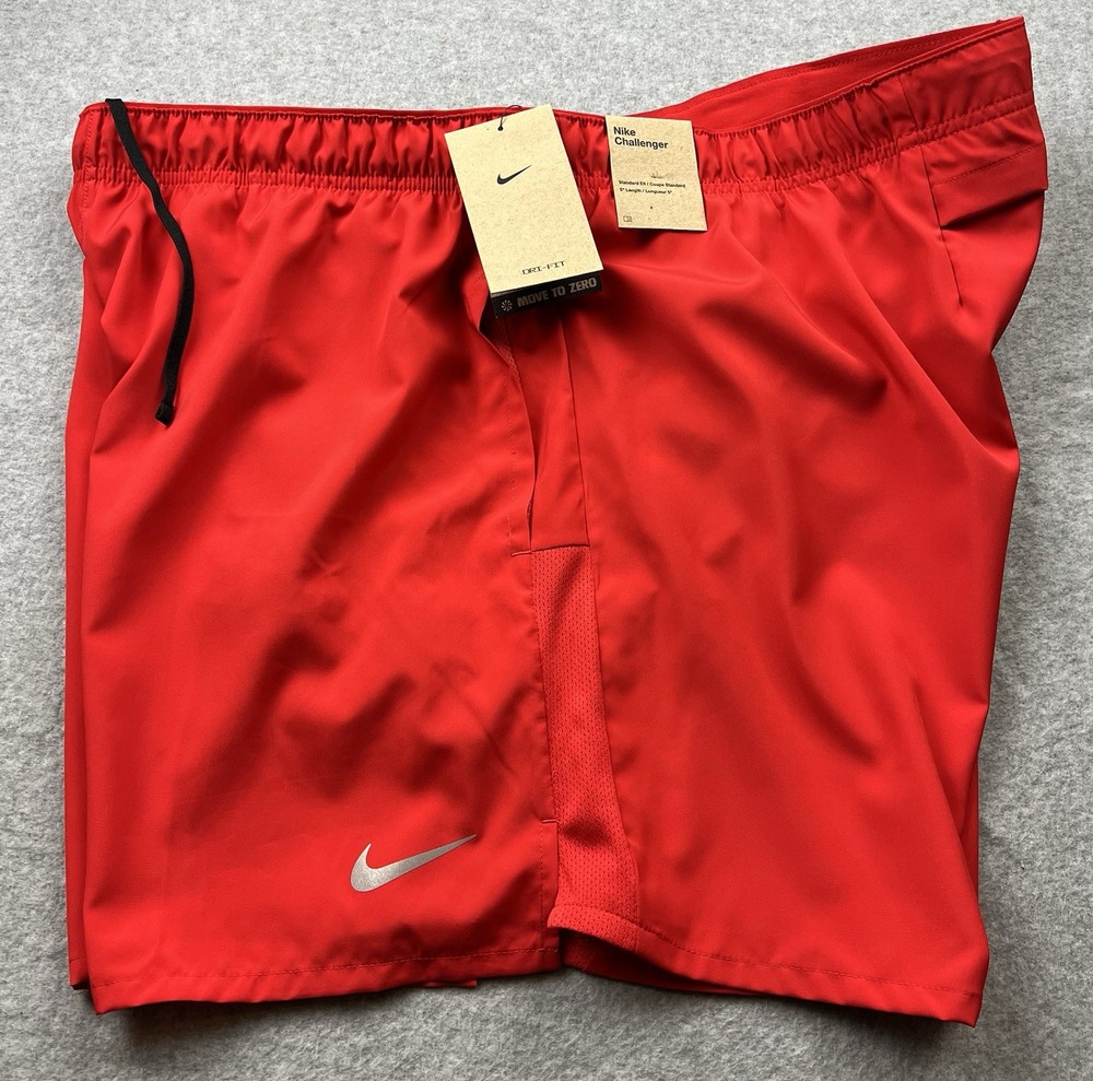 Nike Men’s Dri-FIT Challenger 5” Lined Shorts Size 2XL DV9363-657 Red NWT