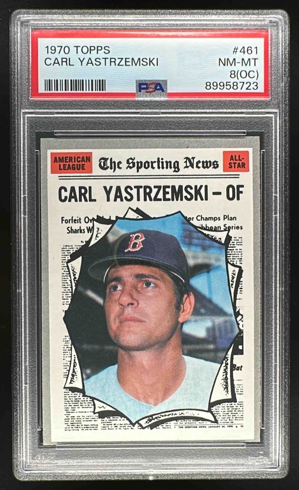 1970 Topps #461 Carl Yastrzemski PSA 8