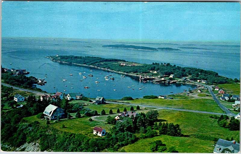 Postcard AERIAL VIEW SCENE Bailey Island Maine ME m/09 AM8310