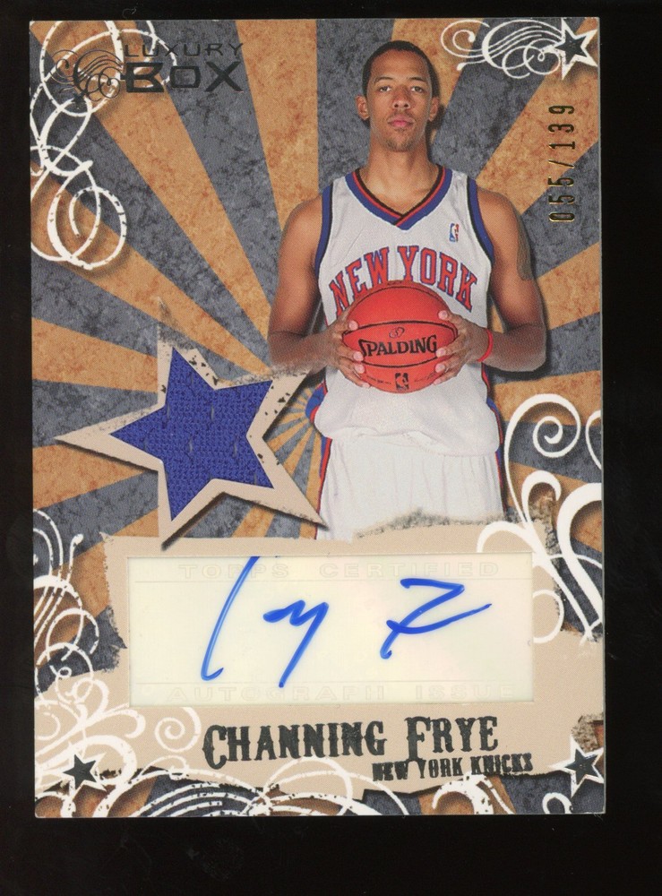 2006-07 Topps Luxury Box Channing Frye Mezzanine Relics Autographs #/139 #MAR-CF