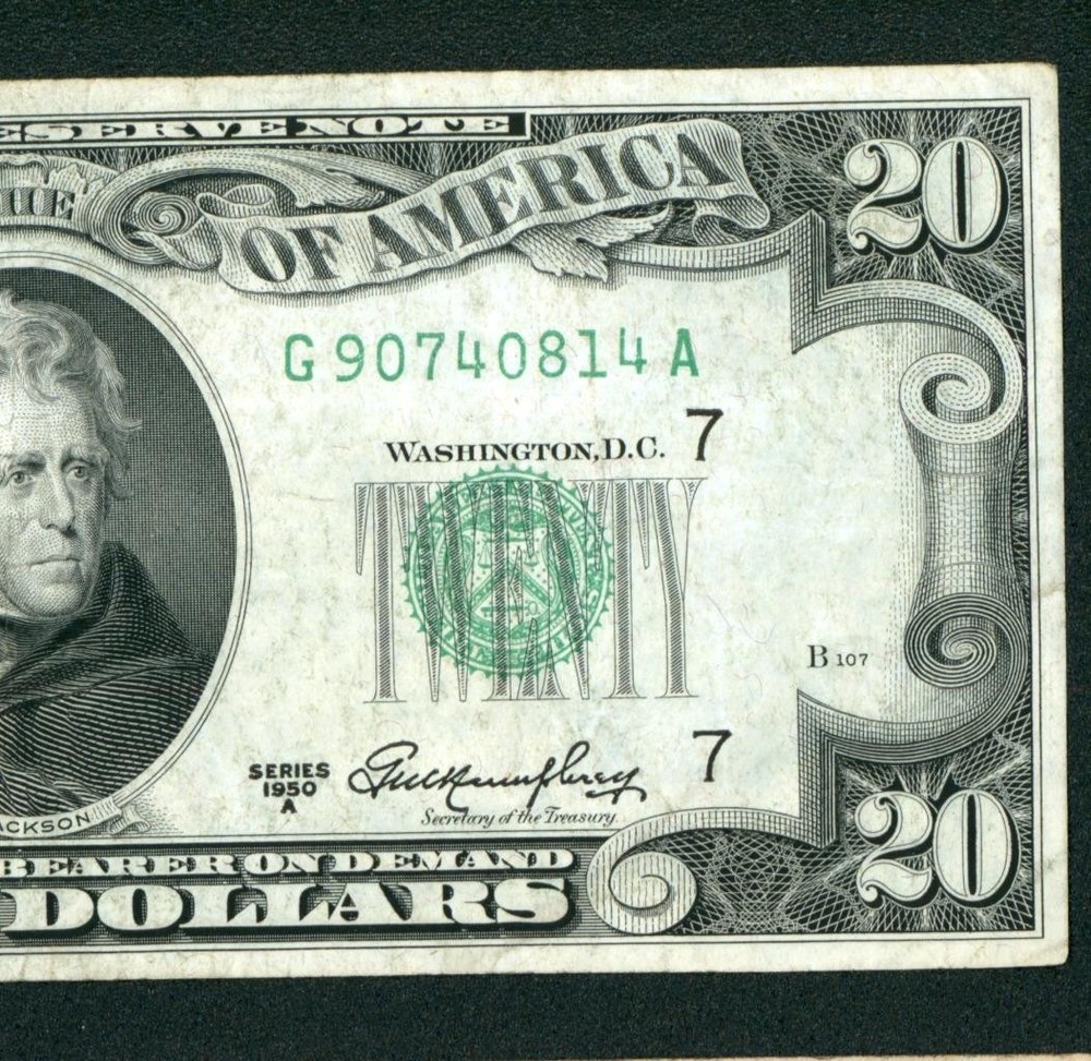 $20 1950 Federal Reserve Note ** PAPER CURRENCY AUCTIONS