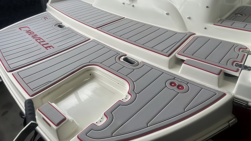 2007 Caravelle 207 Swim Platform Cockpit Boat EVA Teak Deck Faux Foam Floor Mat