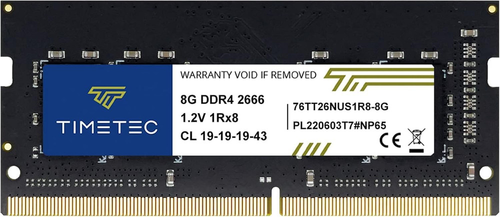 8GB DDR4 2666Mhz (PC4-2666V) PC4-21300 SODIMM Laptop RAM – 260-Pin 1.2V CL19 Non