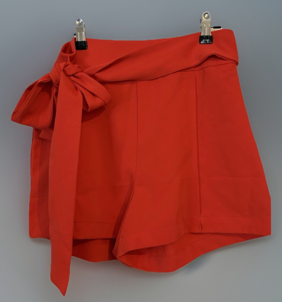 Ellison Size small Red Tie Waist Shorts, Womens  #87