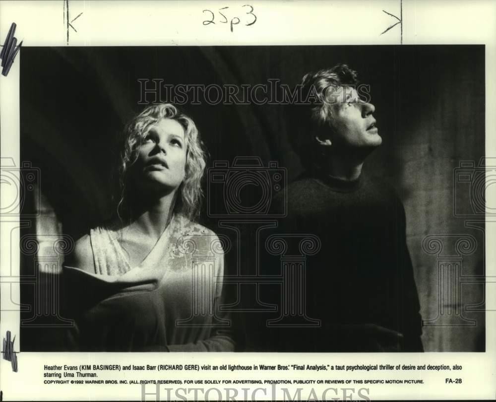 1992 Press Photo Actors Richard Gere & Kim Basinger in 