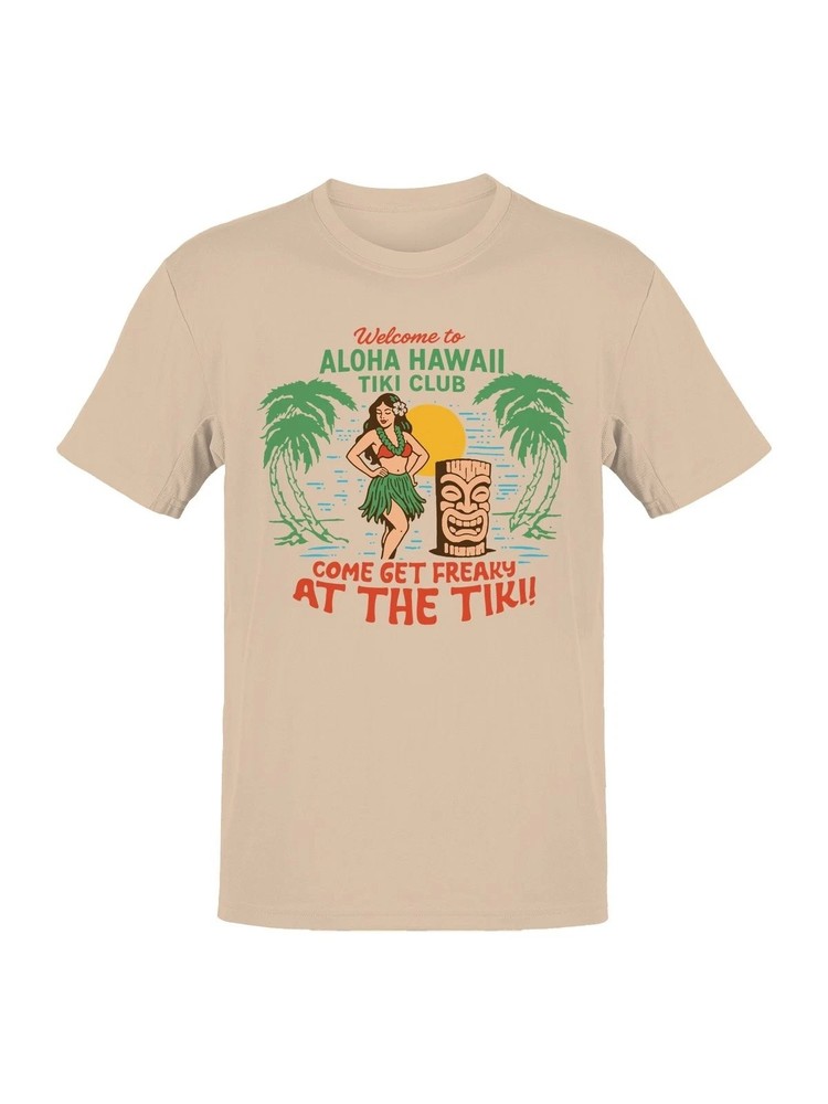 Vintage Hawaii Tiki Club Graphic Tee Mens Unisex Cotton Summer Gift