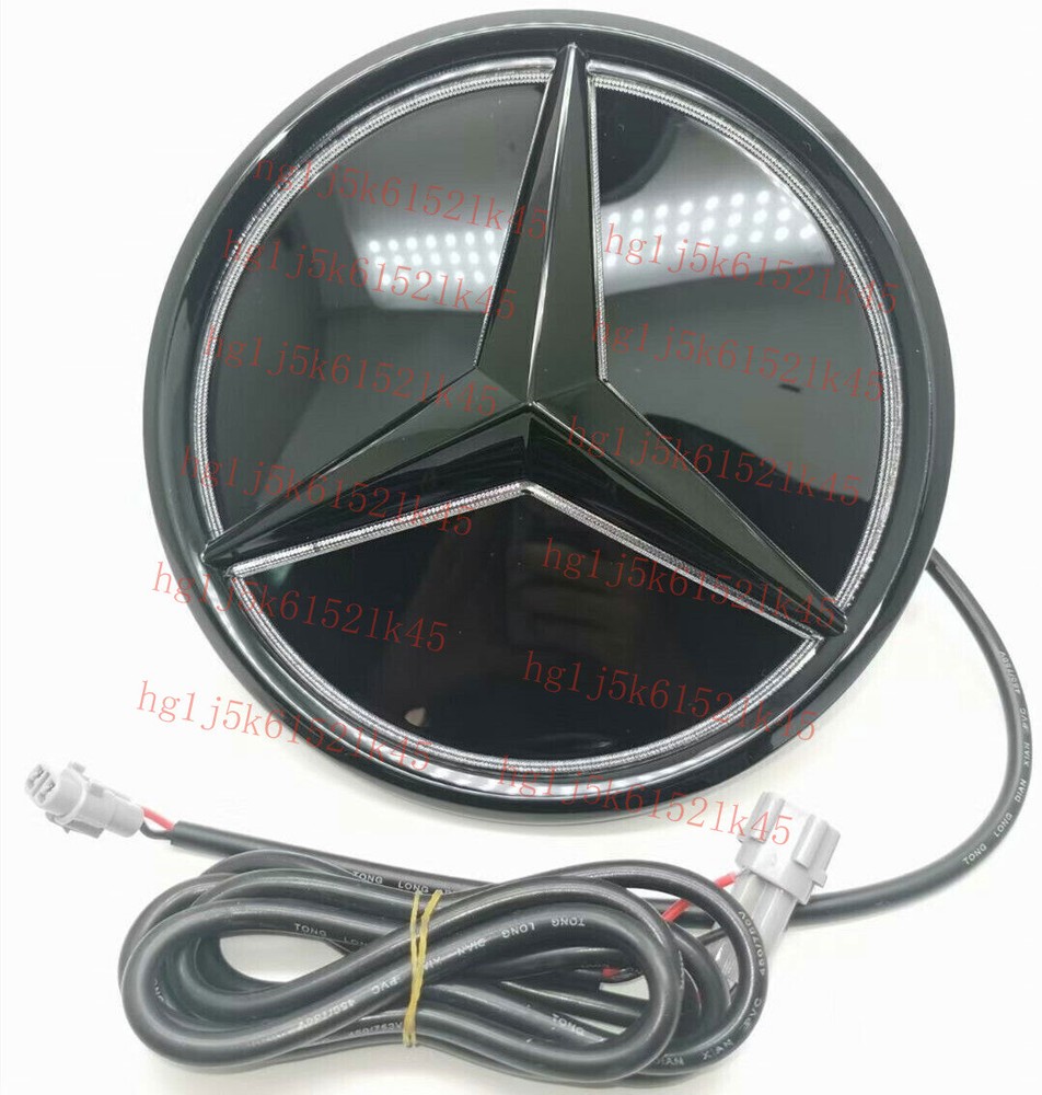 LED Grille Star Emblem Badge with White Light for Mercedes A/B/C/E/CLA/GLA/GLB Models