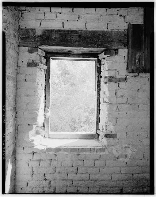 Historic American Buildings Survey 1900s Brick Wall Window Interior Photo