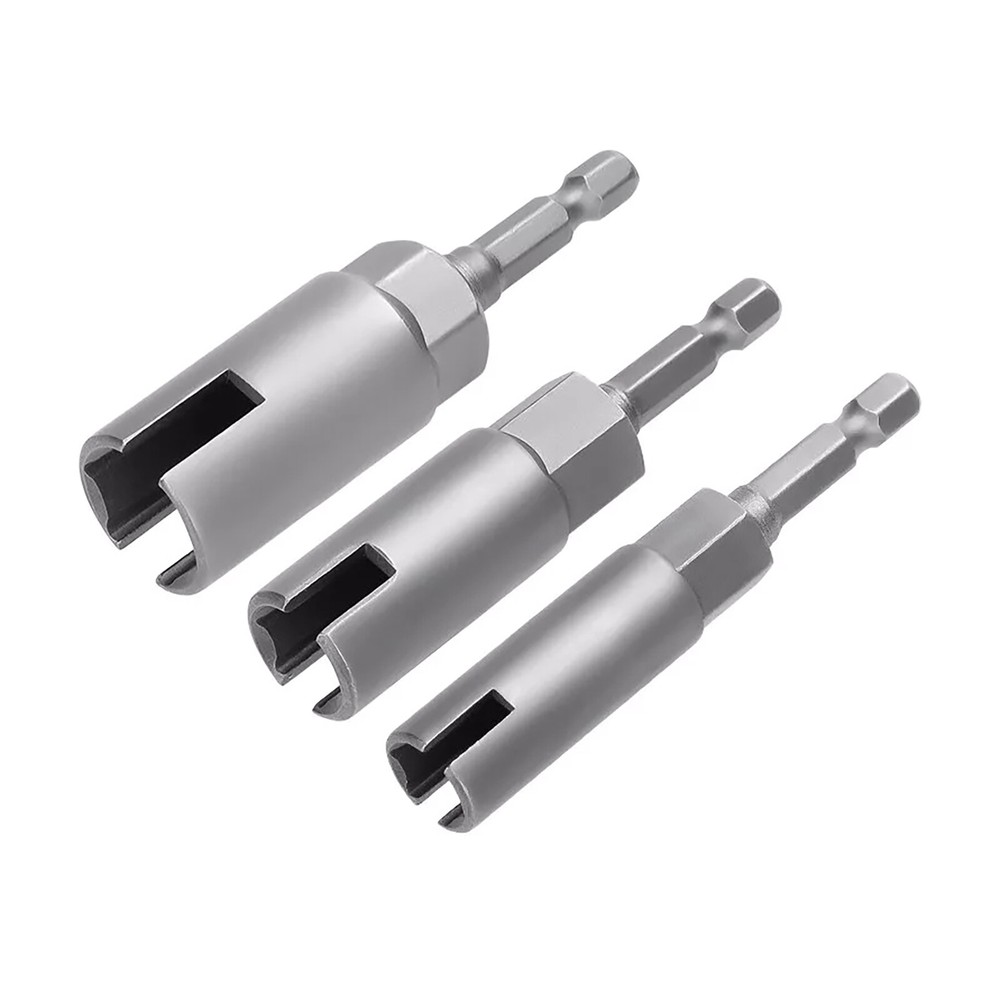 3Pcs Power Wing Nut Driver Set with 1/4 Hex Shank Hook Drill Bit Socket Wrench Tool