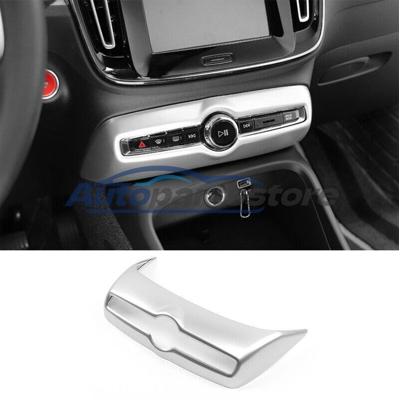 ABS Mate Silver Inner Volume Switch Panel Cover Trim for Volvo XC40 2019-2022-image