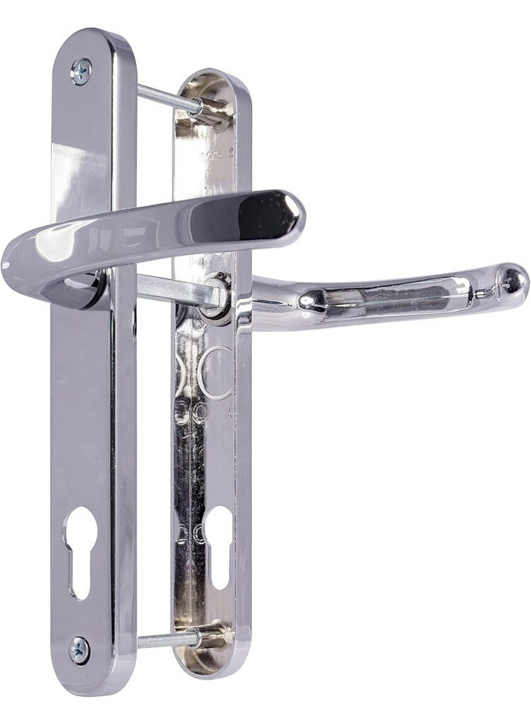 UPVC Door Handles chrome 92PZ Sprung Double Glazing Pair Set Patio PVC