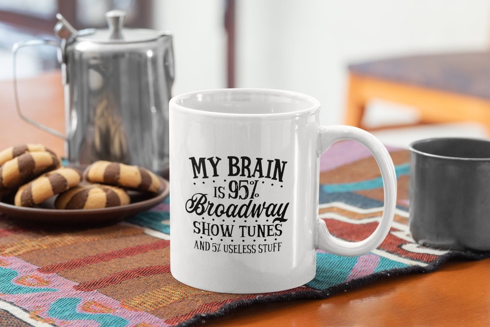 Funny Singer Broadway Coffee Mug White 95% Musical Theatre Gift  