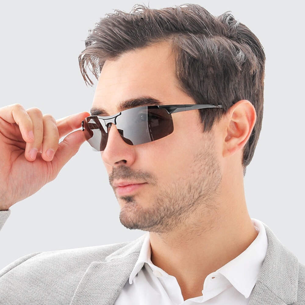 Men’s Aluminum Magnesium Polarized Sunglasses for Driving Cycling Fishing
