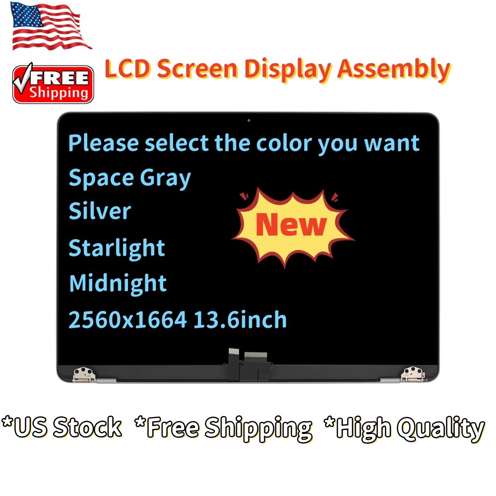 For Macbook Air 13'' A3113 M3 2024 EMC8611 2560x1664 LCD Screen Display Assembly
