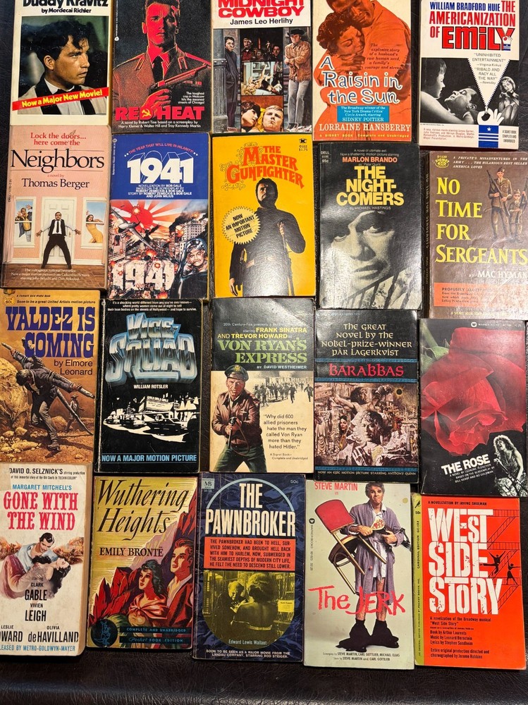 Lot 14 - 20 Movie tie-in paperbacks average VG 1940s-2000s see photos