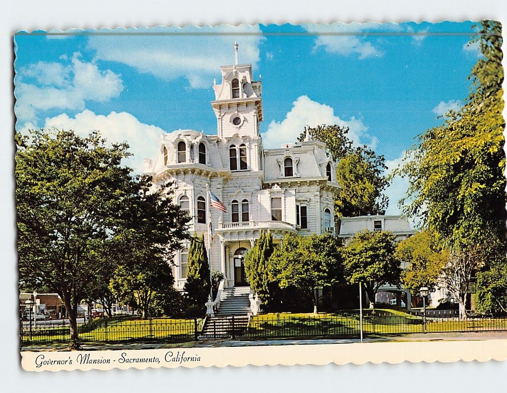 Postcard Governors Mansion Sacramento California USA