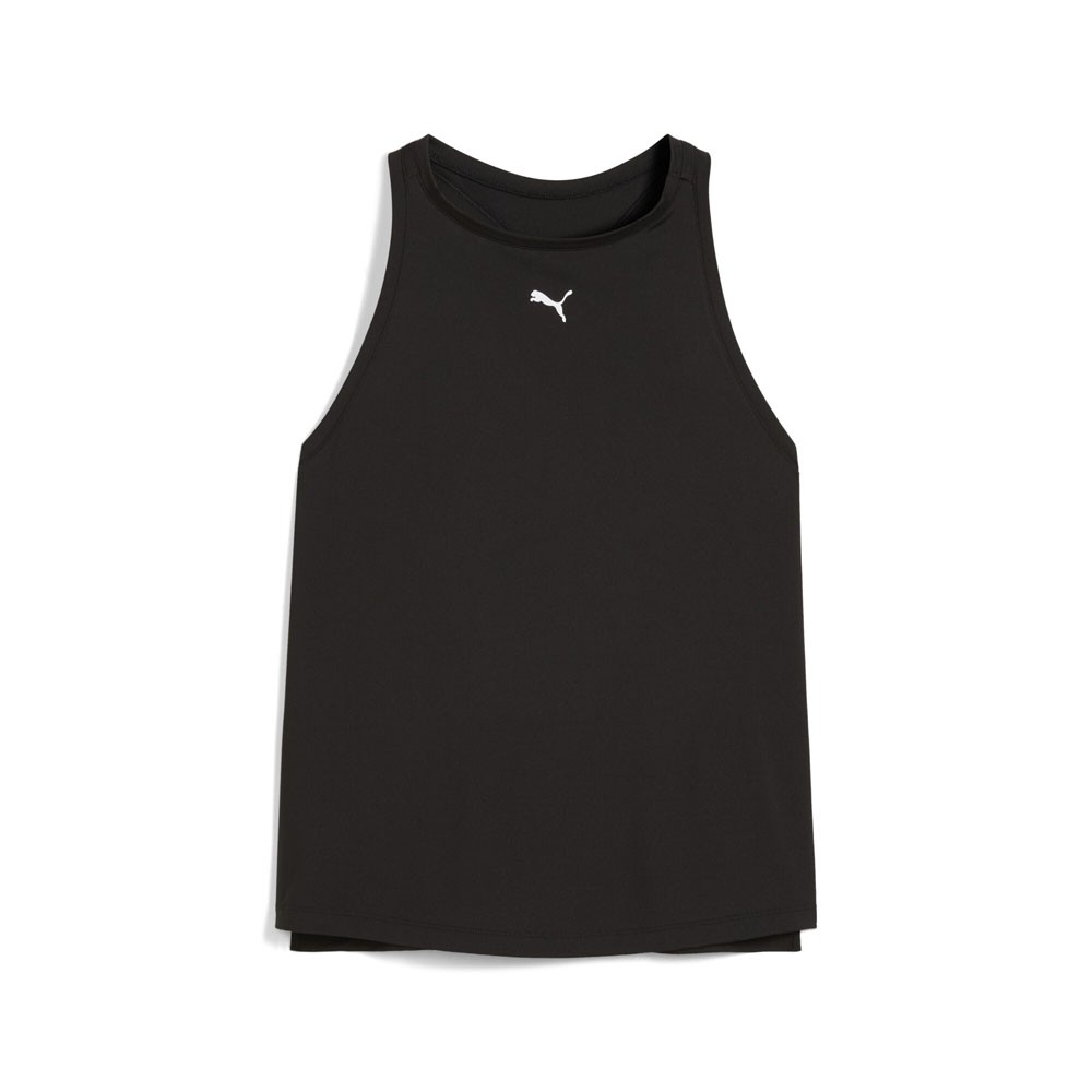 PUMA Cloudspun Racerback Crew Neck Athletic Tank Top Womens Black Casual  Athlet