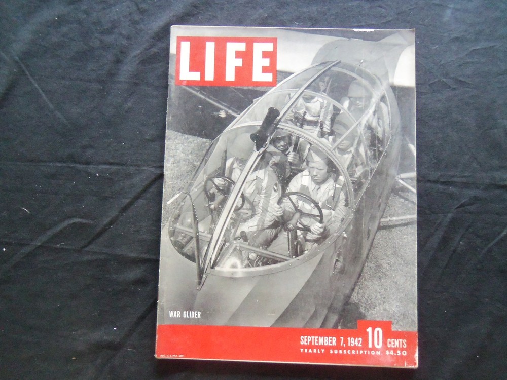 1942 LIFE Magazine WW2 Cargo War Glider L-303 Issue September 7