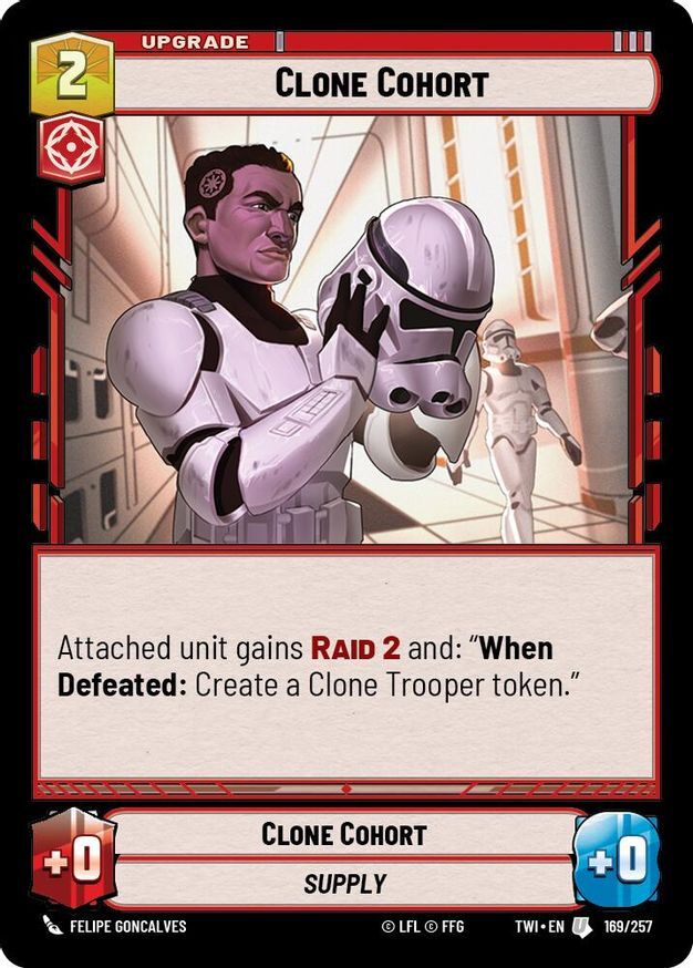 Star Wars Unlimited Clone Cohort (169/596) Twilight of the Republic LP