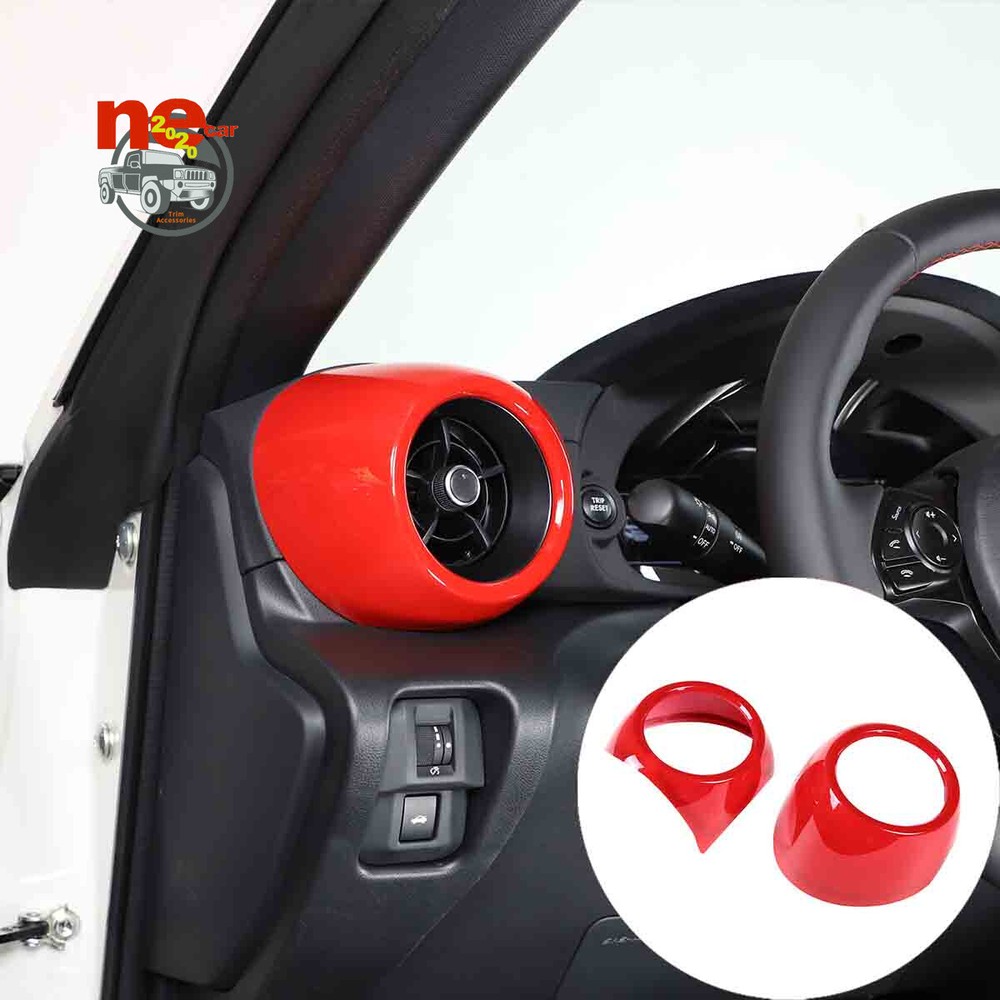 ABS Red Car Side Air Vent Cover Trim Decorate Kit For Toyot-a 86/Subaru BRZ 2022