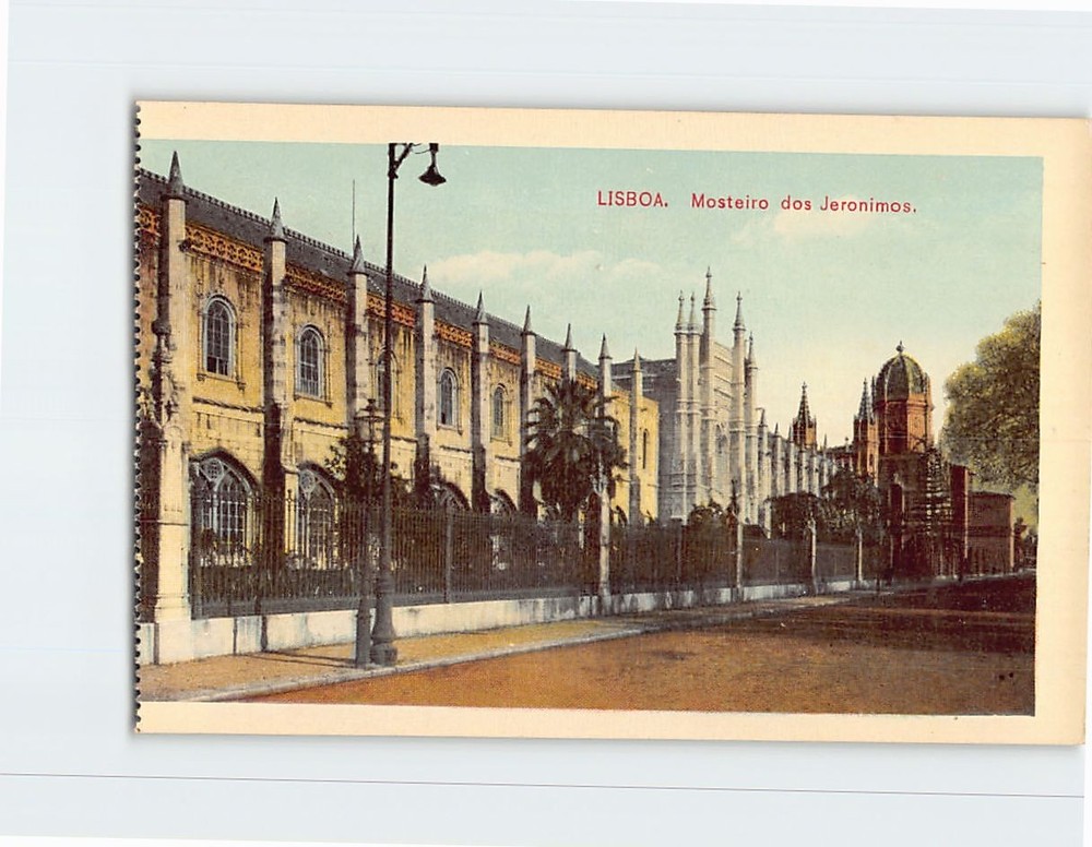 Postcard Jerónimos Monastery Lisbon Portugal