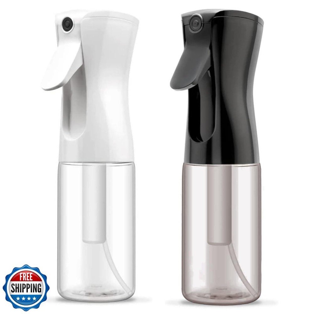 ELEMSY Spray Bottle For Hair (2 Pack 6.8 OZ) Continuous Mister Empty Spray Bo