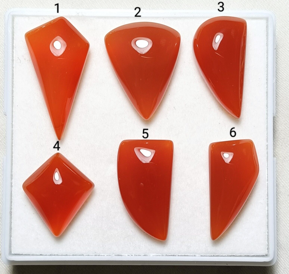 Natural Gemmy Red Onyx Fancy Shapes  Cabochon Smooth Hand Polished Gemstone