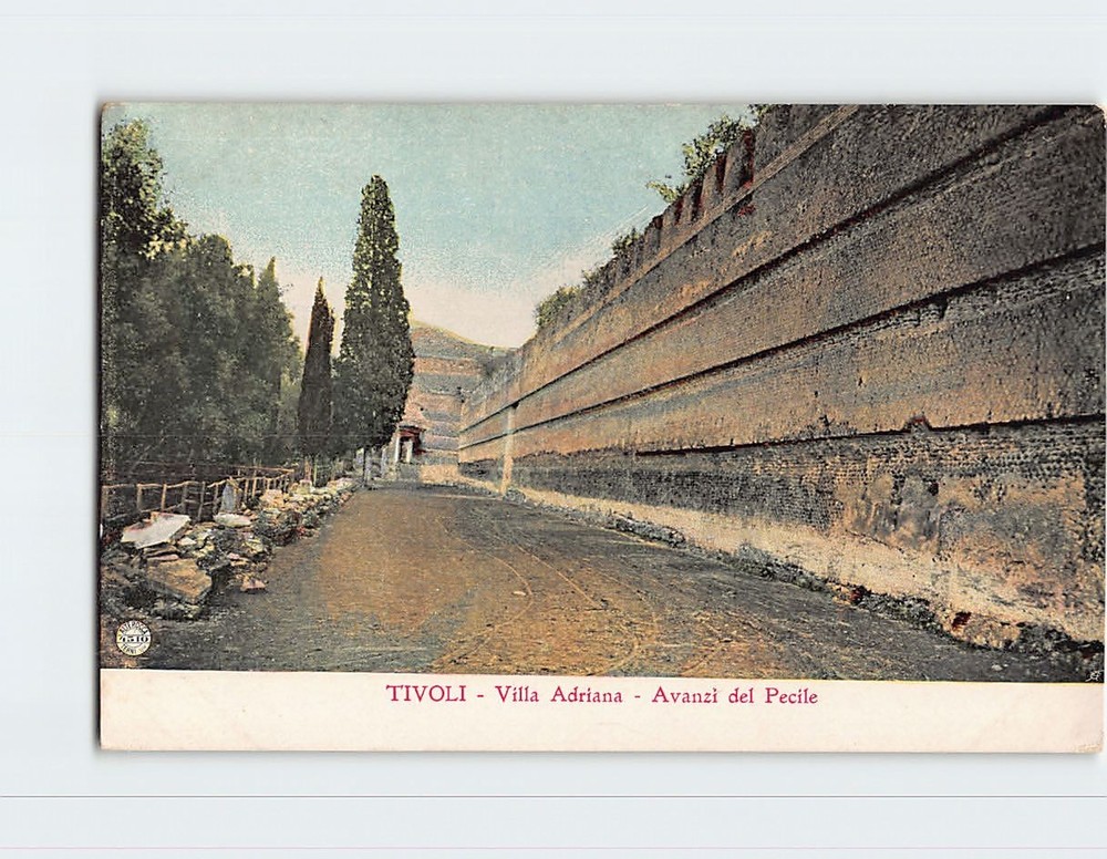 Postcard Avanzi del Pecile Villa Adriana Tivoli Italy
