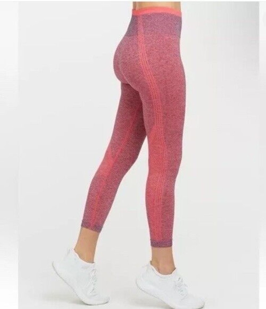 SPANX SpaceDye Seamless Sculpt Leggings Coral Pink Women S NWT