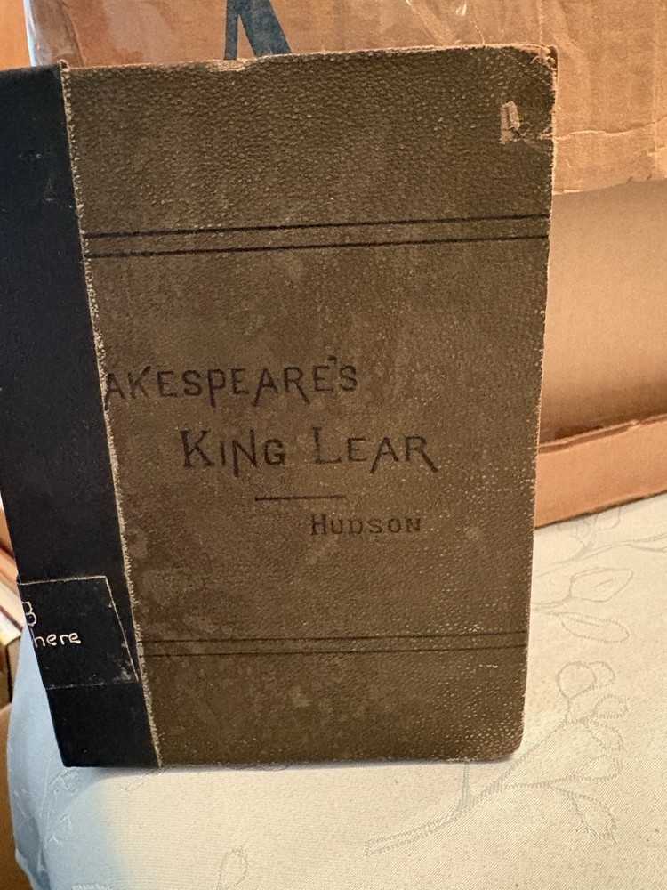 Shakespeare's King Lear School Edition Henry Hudson 1891