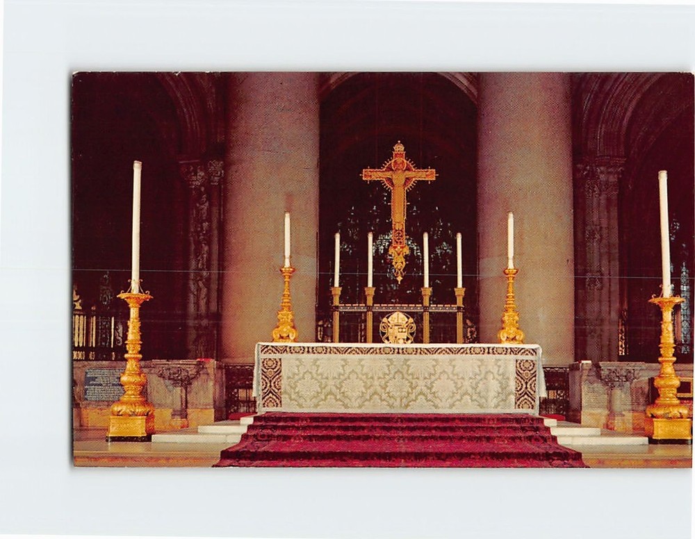 Postcard The High Altar & Great Cross Cathedral Church of St. John the Divine NY