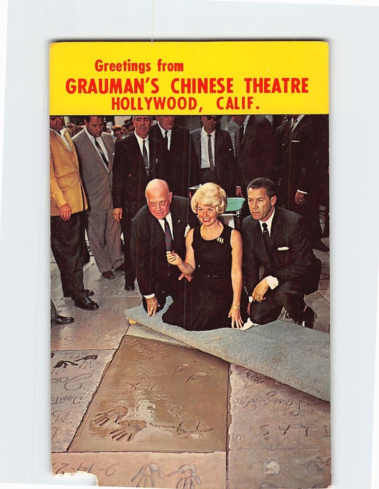 Postcard Greetings from Graumans Chinese Theatre Hollywood Los Angeles CA USA