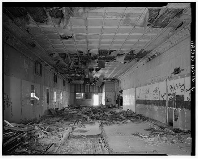 Photo:Superior Union Hall Ground Floor Interior Ruins 1900s State Highway